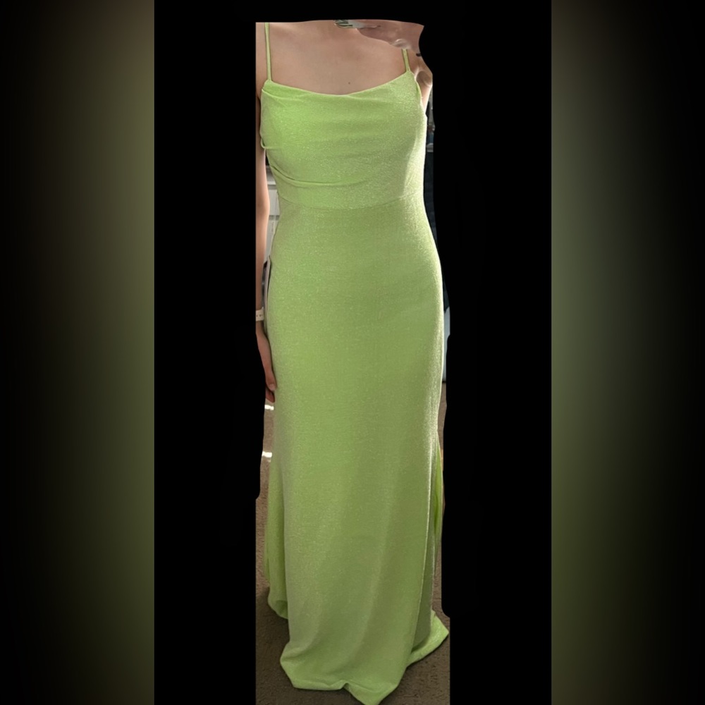 NWT Lime Green Sparkly Formal/ Prom Dress